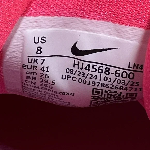Nike Alpha Menace 4 Pro NRG Pink Football Cleats HJ4568-600 Mens Size 8